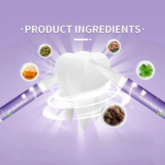 Pet Oral Repair Gel – Whitening & Tartar Removal for Dogs & Cats