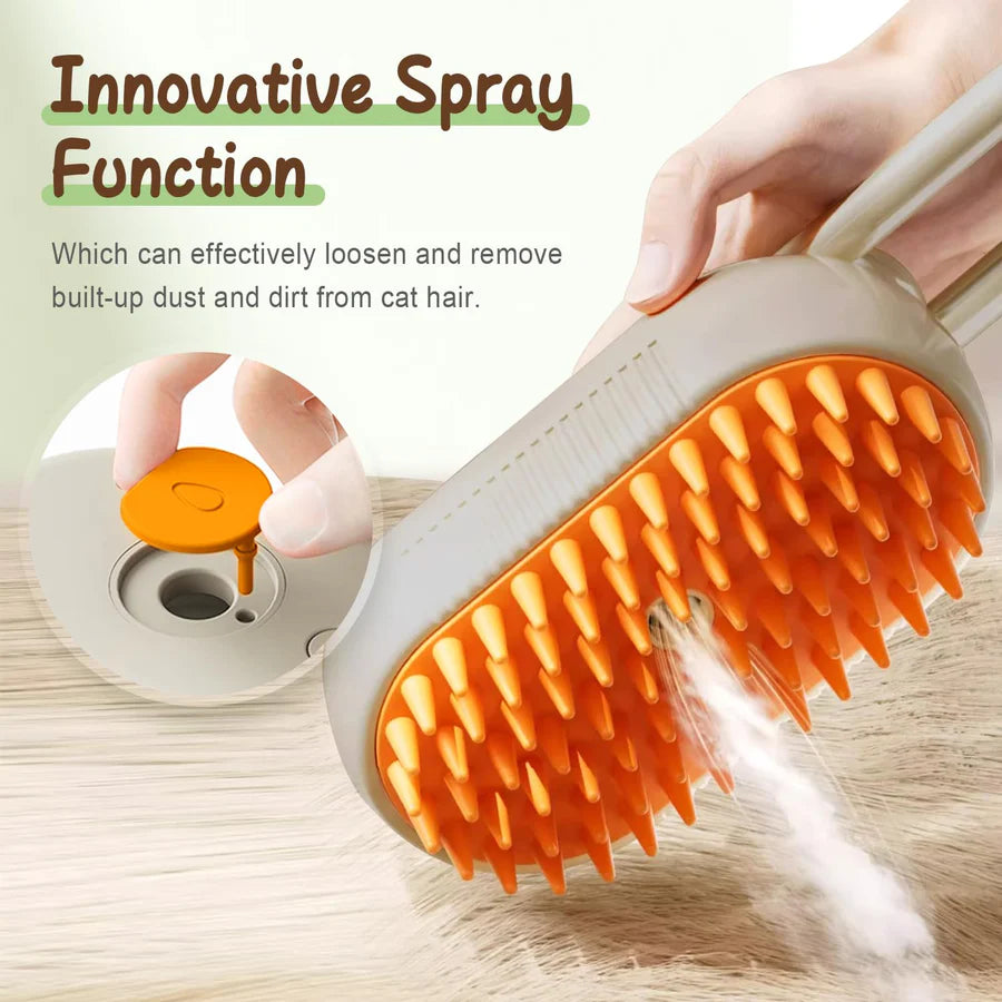 Mist Massage Brush： Quick & Easy Pet Hair Remover Comb