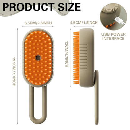 Mist Massage Brush： Quick & Easy Pet Hair Remover Comb