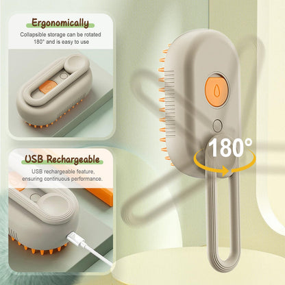 Mist Massage Brush： Quick & Easy Pet Hair Remover Comb